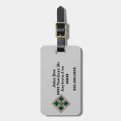 Étiquette À Bagage Balise de bagage de la 4e division d'infanterie (Devant Vertical)