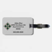 Étiquette À Bagage Balise de bagage de la 4e division d'infanterie (Dos horizontal)