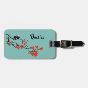 Étiquette À Bagage Balise de bagage de la branche Arbre pour deux ois