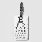 Étiquette À Bagage Balise de bagage de la carte oeil (Devant Vertical)