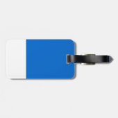 Étiquette À Bagage Balise de bagage de la ceinture bleue de la carte (Dos horizontal)