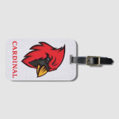 Étiquette À Bagage Balise de bagage de la Mascotte du cardinal (Devant Horizontal)