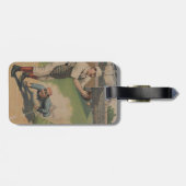 Étiquette À Bagage Balise de bagage de l'affiche de baseball (Dos horizontal)