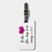 Étiquette À Bagage Balise de bagage de l'amateur de chaussures (Devant Vertical)