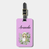 Étiquette À Bagage Balise de bagage de l'ange gardien (Devant Vertical)