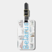 Étiquette À Bagage Balise de bagage de l'architecture biélorusse de M (Devant Vertical)