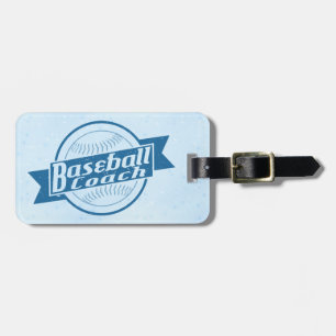 Étiquette À Bagage Balise de bagage de l'entraîneur de baseball perso