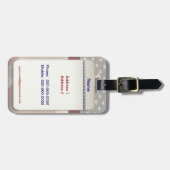 Étiquette À Bagage Balise de bagage de liberté américaine (Devant horizontal)