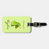 Étiquette À Bagage Balise de bagage de licorne verte (Devant horizontal)
