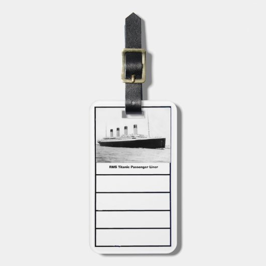 Étiquette À Bagage Balise de bagage de ligne de transport de passager (Devant Vertical)