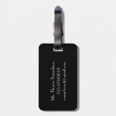 Étiquette À Bagage Balise de bagage de M. Voyage | Gatsby inspiré (Dos Vertical)