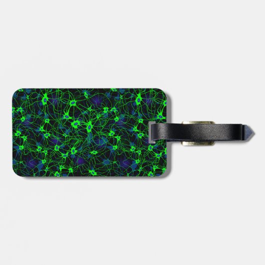 Étiquette À Bagage Balise de bagage de Neuron City (Dos horizontal)