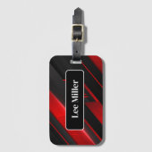 Étiquette À Bagage Balise de bagage de nom personnalisé (Devant Vertical)