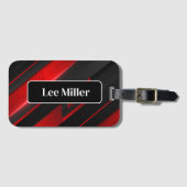 Étiquette À Bagage Balise de bagage de nom personnalisé (Devant Horizontal)