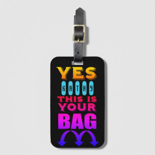 Étiquette À Bagage Balise de bagage de nom personnel amusant