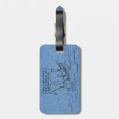 Étiquette À Bagage Balise de bagage de pêche (Dos Vertical)