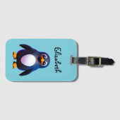 Étiquette À Bagage Balise de bagage de pingouin (Devant Horizontal)