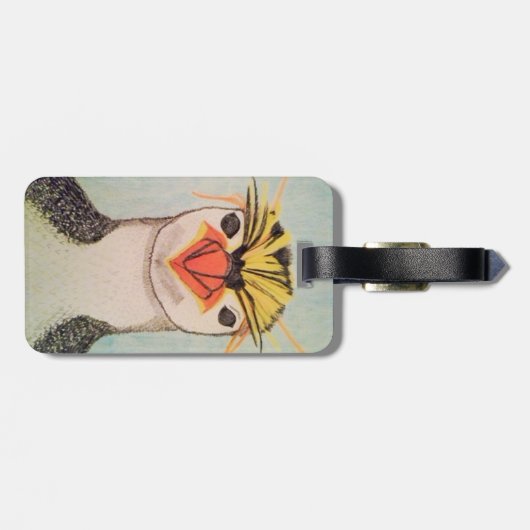 Étiquette À Bagage Balise de bagage de pingouin (Dos horizontal)