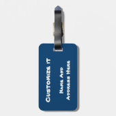 Étiquette À Bagage Balise de bagage de plage (Dos Vertical)