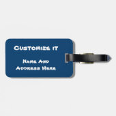 Étiquette À Bagage Balise de bagage de plage (Dos horizontal)