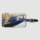Étiquette À Bagage Balise de bagage de rangée de Venise, Italie (Devant Horizontal)