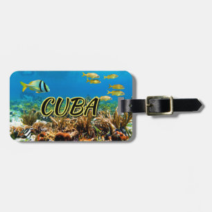 Étiquette À Bagage Balise de bagage de récif corallien de Cuba