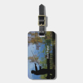 Étiquette À Bagage Balise de bagage de retraite de pêche pour homme â (Devant Vertical)