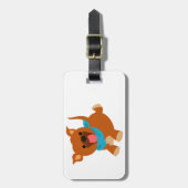 Étiquette À Bagage Balise de bagage de tatouage de caricature joli (Devant Vertical)