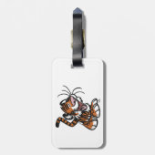 Étiquette À Bagage Balise de bagage de tigre de petit dessin (Dos Vertical)