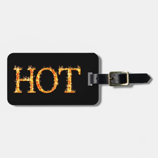 Étiquette À Bagage Balise de bagage de tir à chaud personnalisée (Devant horizontal)