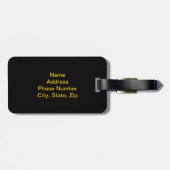 Étiquette À Bagage Balise de bagage de tir à chaud personnalisée (Dos horizontal)