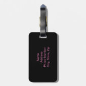 Étiquette À Bagage Balise de bagage de vision de ville personnalisée (Dos Vertical)