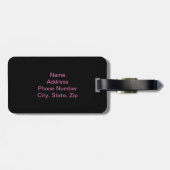 Étiquette À Bagage Balise de bagage de vision de ville personnalisée (Dos horizontal)