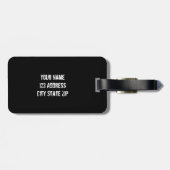 Étiquette À Bagage Balise de bagage de voyage monogramme | Camouflage (Dos horizontal)