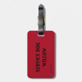 Étiquette À Bagage Balise de bagage de voyage pour animaux de compagn (Dos Vertical)