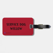 Étiquette À Bagage Balise de bagage de voyage pour animaux de compagn (Dos horizontal)