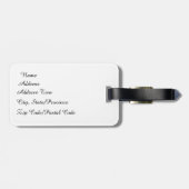 Étiquette À Bagage Balise de bagage des papillons d'aquarelle (Dos horizontal)