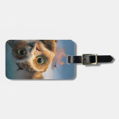 Étiquette À Bagage Balise de bagage d'hibou (Devant horizontal)