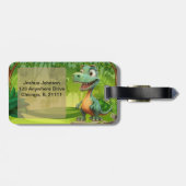 Étiquette À Bagage Balise de bagage Dinosaur (Dos horizontal)