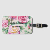 Étiquette À Bagage Balise de bagage d'inspiration. Croissance et appr (Devant Horizontal)