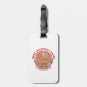 Étiquette À Bagage Balise de bagage du 75e anniversaire (Dos Vertical)