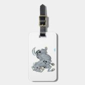 Étiquette À Bagage Balise de bagage du Cheval de Cartoon fou (Devant Vertical)