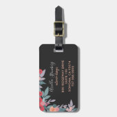 Étiquette À Bagage Balise de bagage du concepteur d'intérieur en fleu (Devant Vertical)