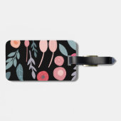 Étiquette À Bagage Balise de bagage du concepteur d'intérieur en fleu (Dos horizontal)