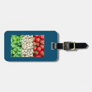 Étiquette À Bagage Balise de bagage du drapeau alimentaire italien
