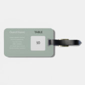 Étiquette À Bagage Balise de bagage du guide de la carte de siège de  (Dos horizontal)