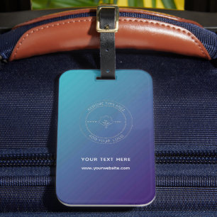 Étiquette À Bagage Balise de bagage du logo d'adresse du site Web per