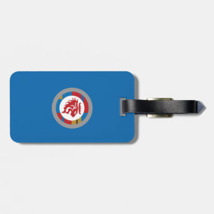 Étiquette À Bagage Balise de bagage du logo Lion avec bracelet en cui