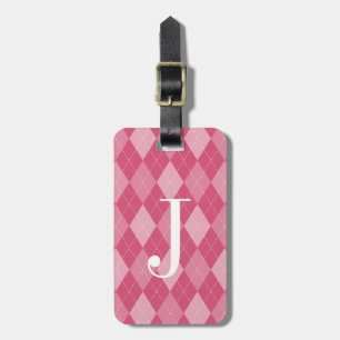 Étiquette À Bagage Balise de bagage du motif de Jacquard rétroactif v
