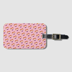 Étiquette À Bagage Balise de bagage du Motif du coeur de la fierté le